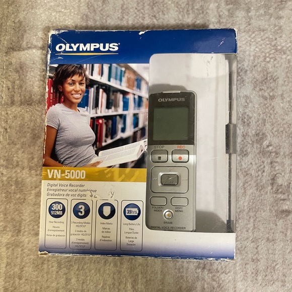 Olympus VN-5000 Digital Voice Recorder 512MB - Picture 2 of 5